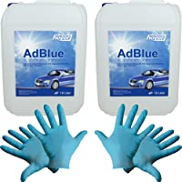 Hoyer AdBlue® 2 recipientes de 10 L- incluye vertedor + 2 pares de guantes de nitrilo desechables